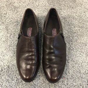 Munro Brown Leather Travel Shoes Sz. 6.5